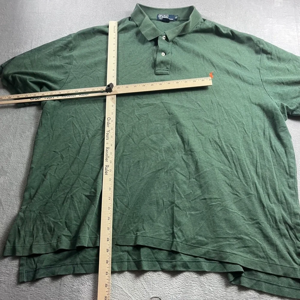 Polo Ralph Lauren Mens 3XB Big Green Short Sleeve Pony Logo Polo Shirt